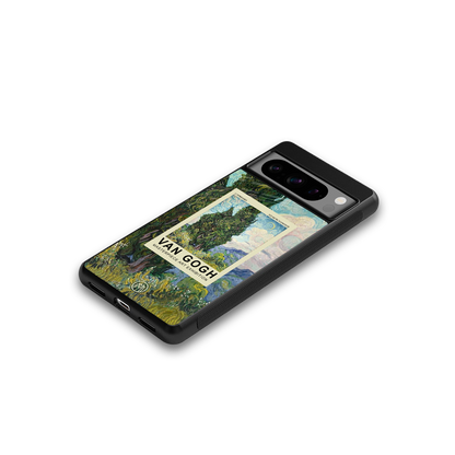 cypresses back phone cover | glass case for google pixel 8 pro