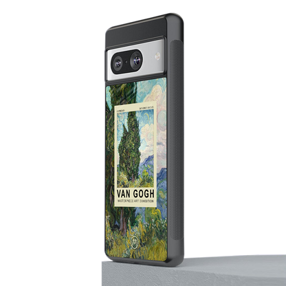 cypresses back phone cover | glass case for Google Pixel 8