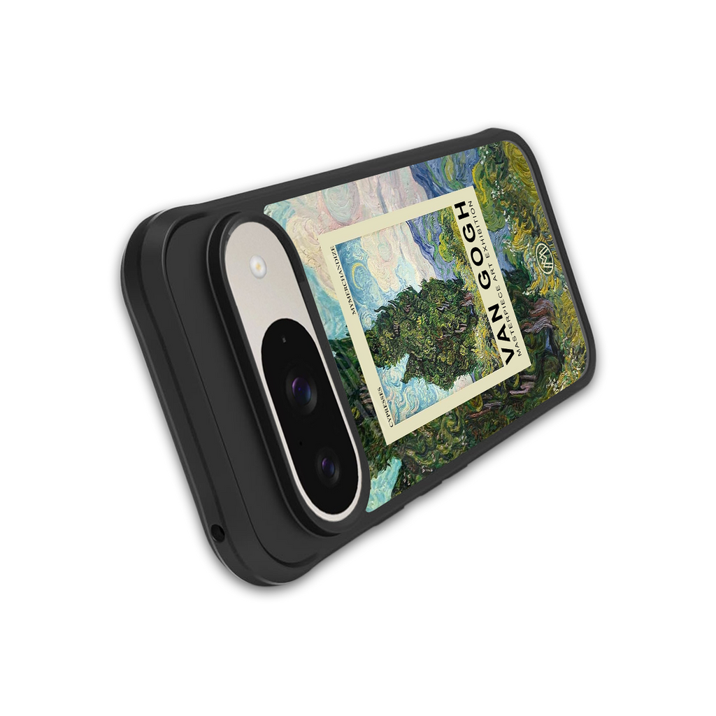cypresses back phone cover | glass case for google pixel 9