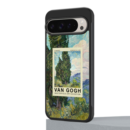 cypresses back phone cover | glass case for google pixel 9 pro xl
