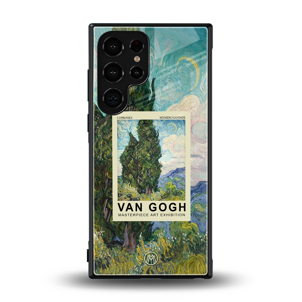 cypresses back phone cover | glass case for samsung galaxy s23 ultra