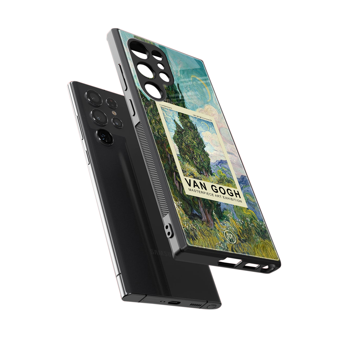 cypresses back phone cover | glass case for samsung galaxy s23 ultra