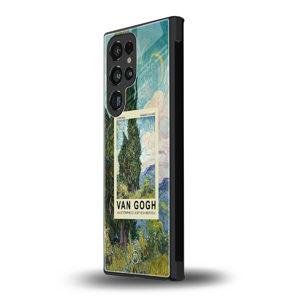 cypresses back phone cover | glass case for samsung galaxy s23 ultra