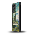 cypresses back phone cover | glass case for samsung galaxy s23 ultra