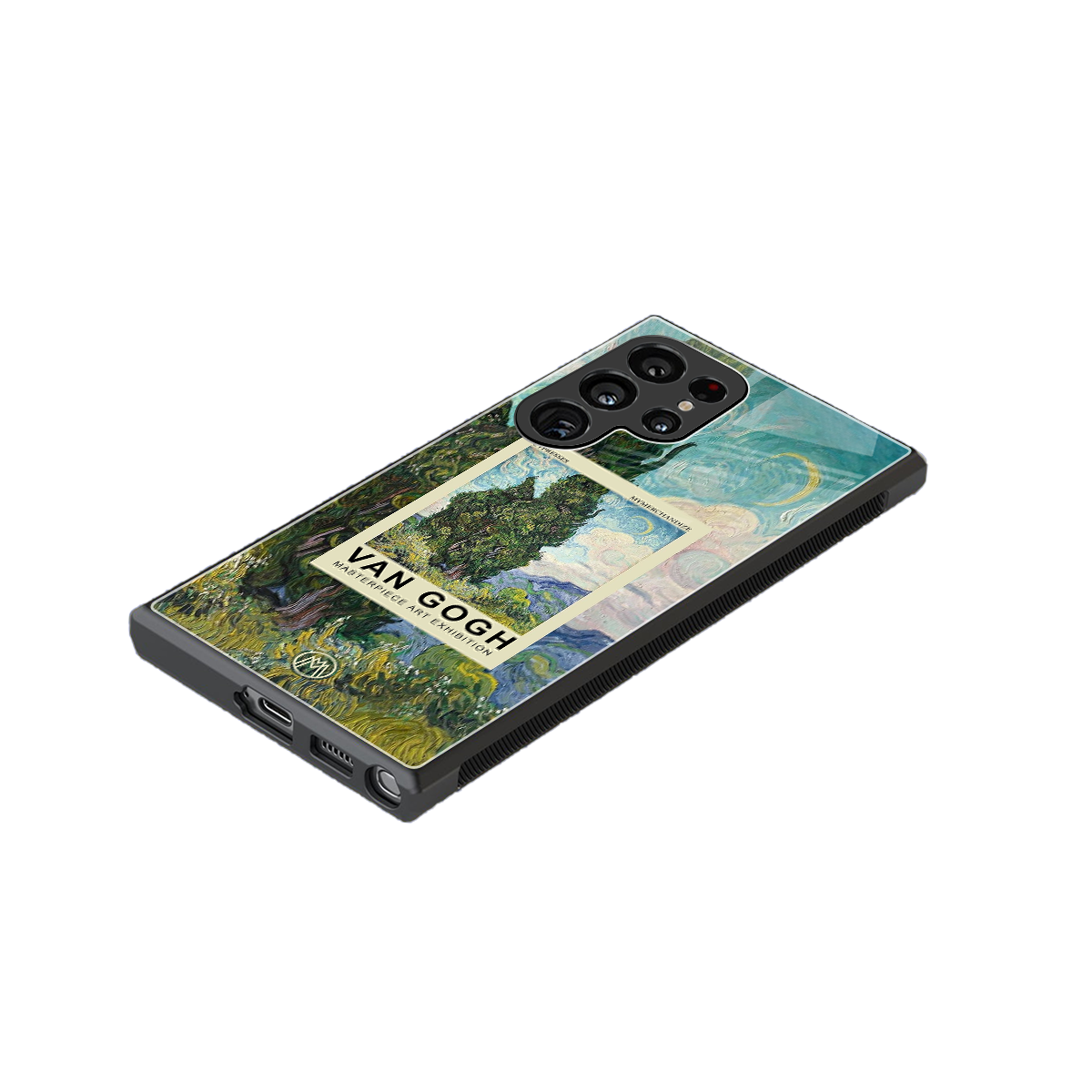 cypresses back phone cover | glass case for samsung galaxy s23 ultra