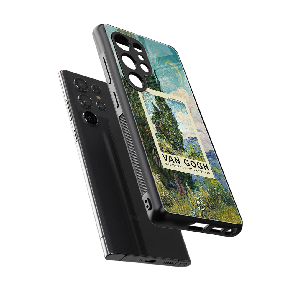 cypresses back phone cover | glass case for samsung galaxy s25 ultra