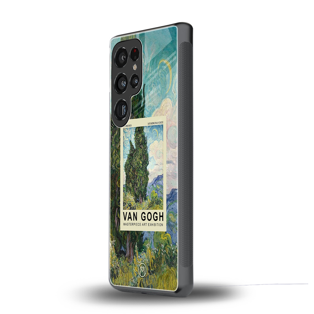 cypresses back phone cover | glass case for samsung galaxy s25 ultra