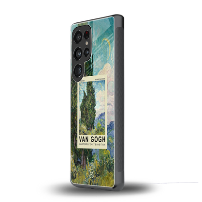 cypresses back phone cover | glass case for samsung galaxy s25 ultra