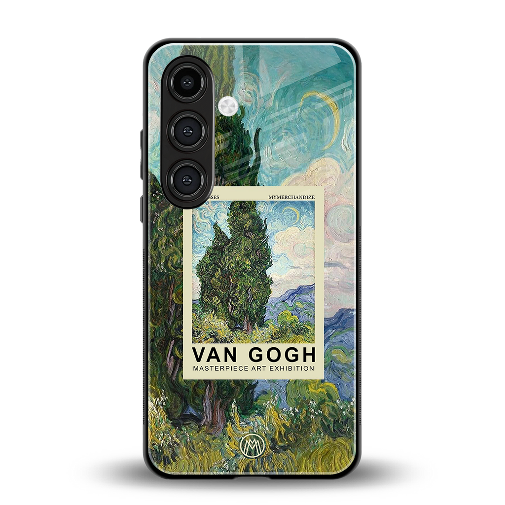 cypresses back phone cover | glass case for samsung galaxy s24