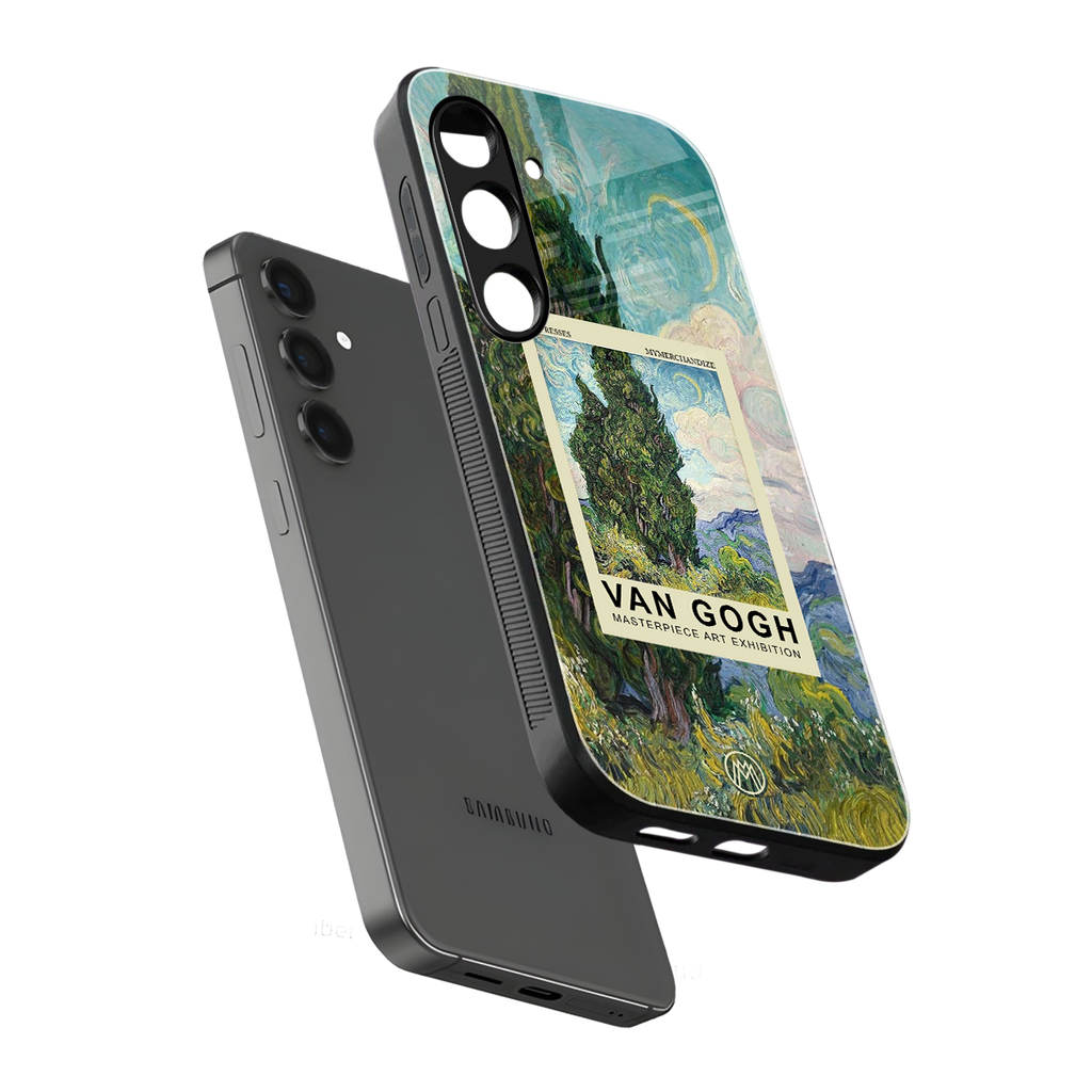 cypresses back phone cover | glass case for samsung galaxy s24