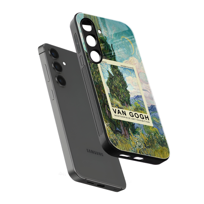 cypresses back phone cover | glass case for samsung galaxy s24 fe