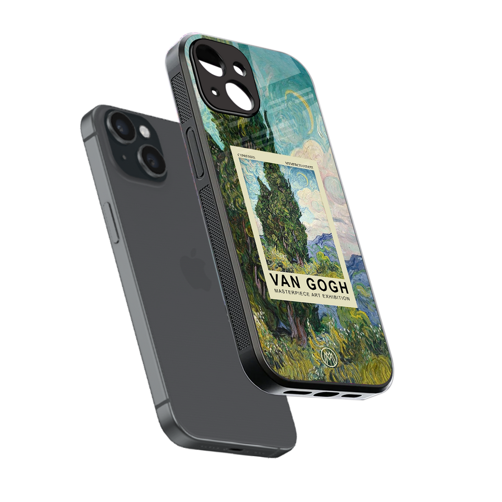 cypresses back phone cover | glass case for iphone 14