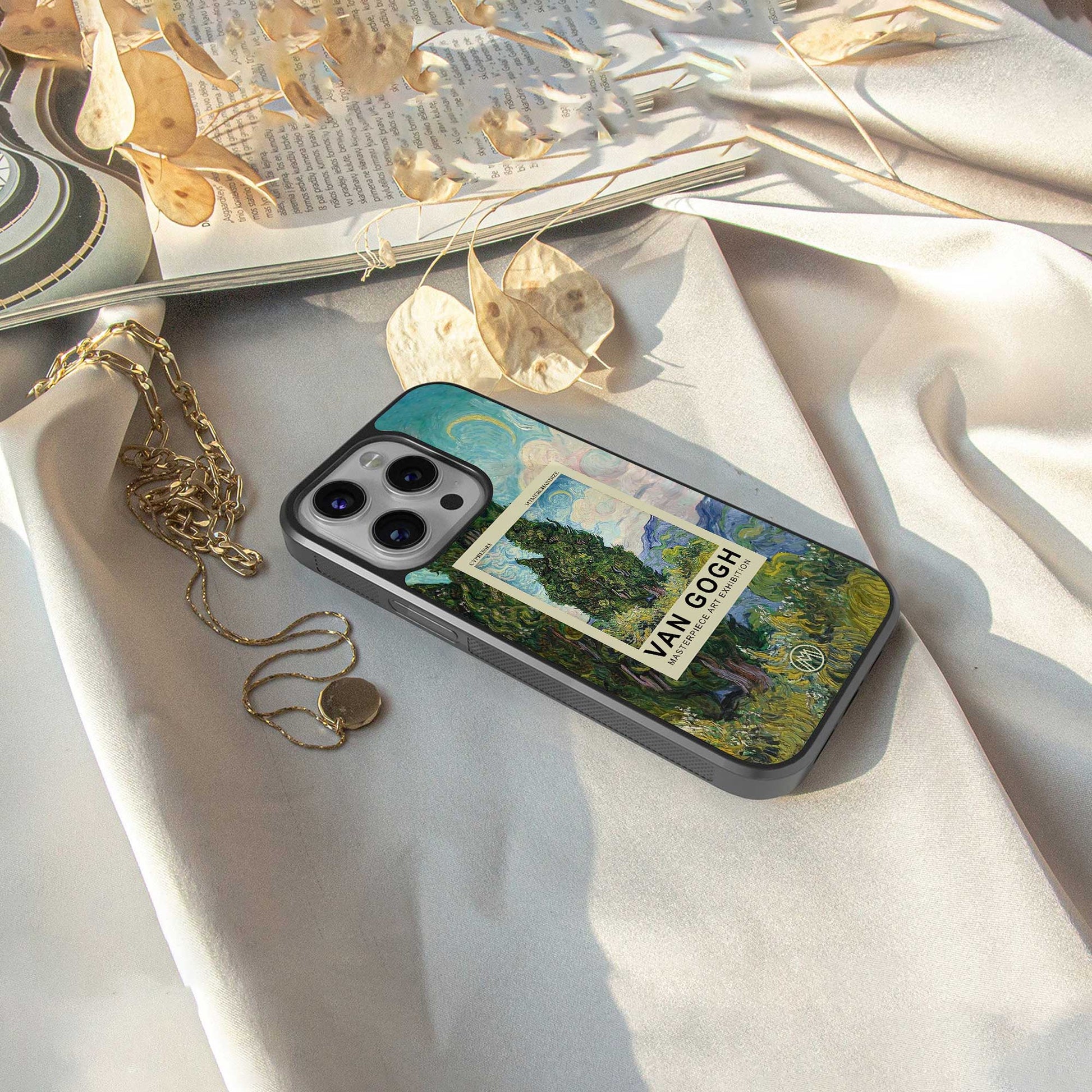 cypresses back phone cover | glass case for samsung galaxy s24 ultra