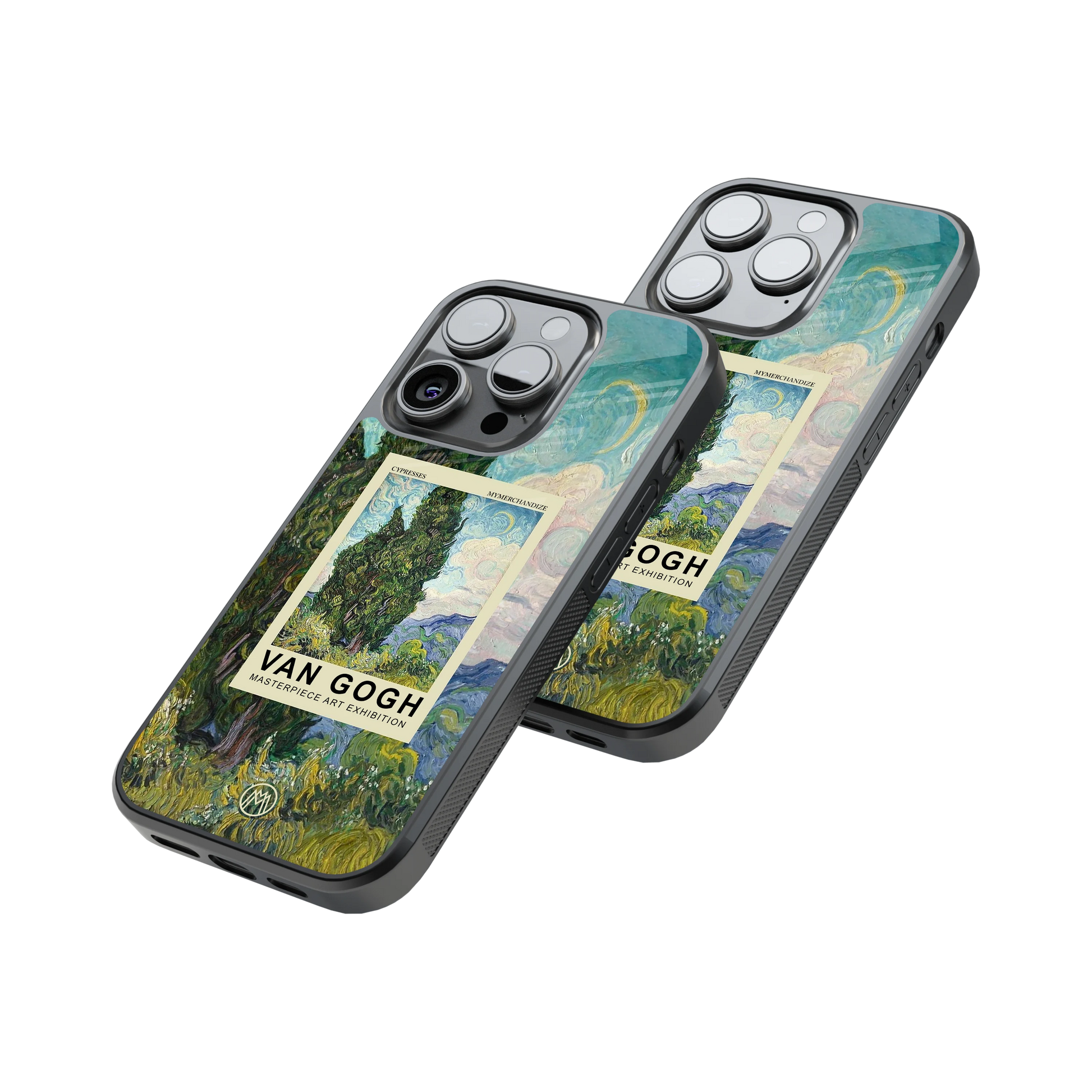 Protective Glass Back Phone Case Compatible with iPhone, Samsung, OnePlus, Pixel & More