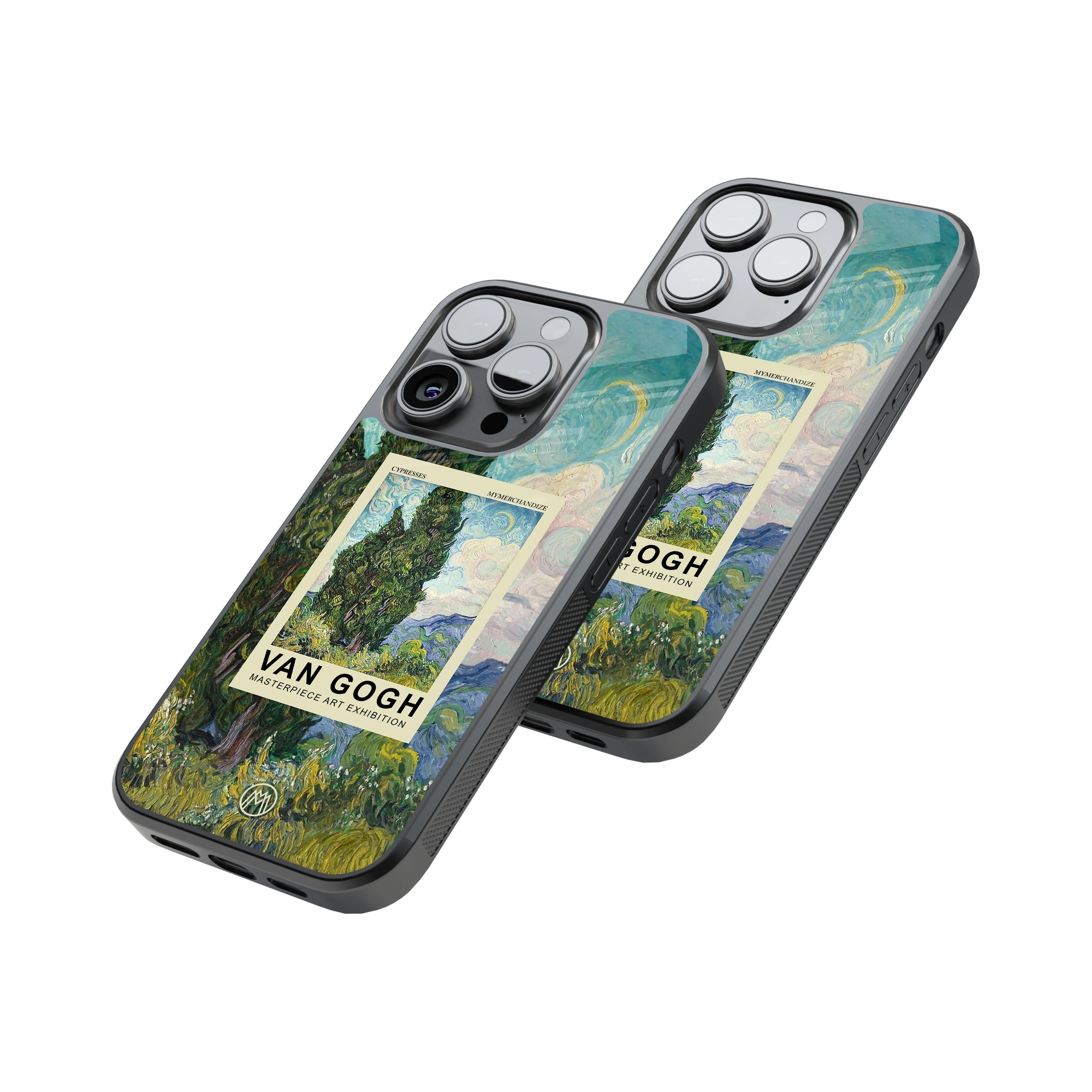 Protective Glass Back Phone Case Compatible with iPhone, Samsung, OnePlus, Pixel & More