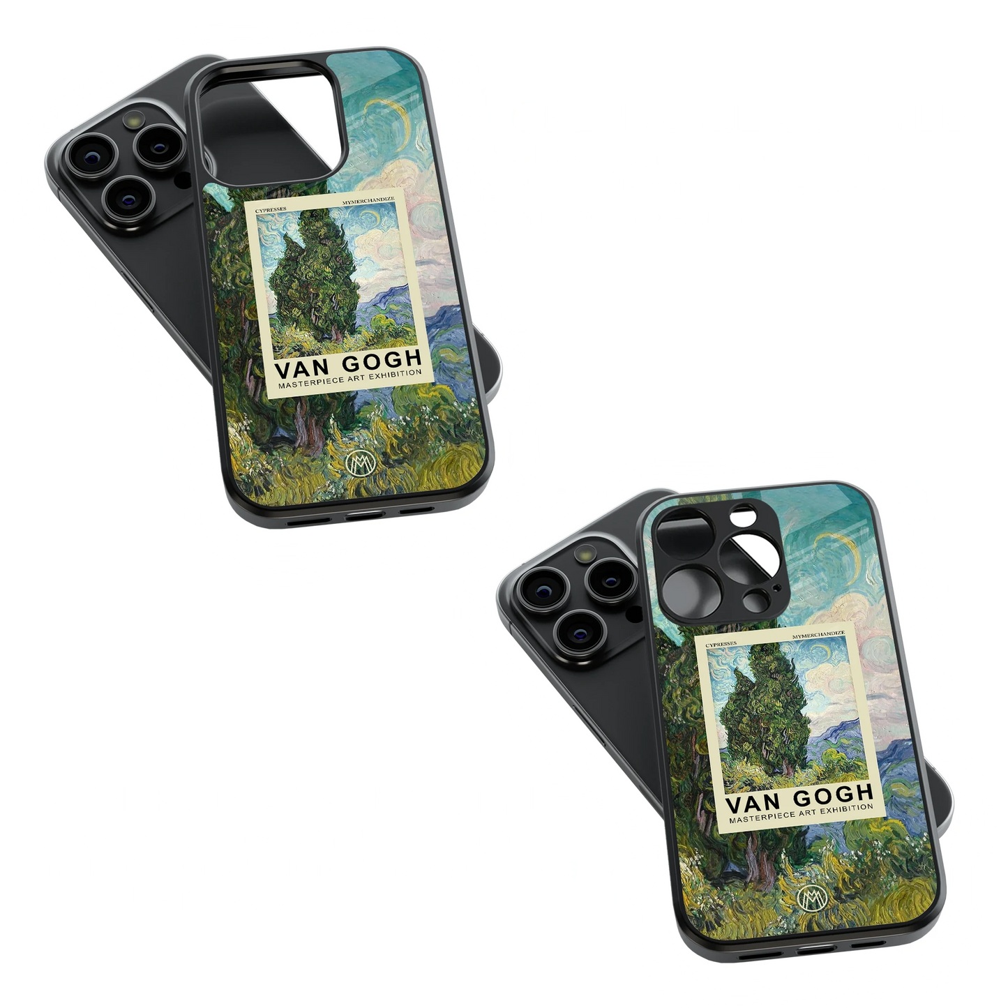 Trendy Glass Back Mobile Case for iPhone, Samsung, Redmi, OnePlus, Google Pixel, Motorola