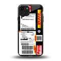 dhl delivery label back phone cover | glass case for iphone 14