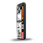 dhl delivery label back phone cover | glass case for iphone 16 pro max