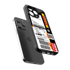 dhl delivery label back phone cover | glass case for iphone 16 pro