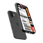 dhl delivery label back phone cover | glass case for iphone 16
