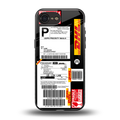 dhl delivery label back phone cover | glass case for iphone 16e