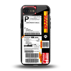 dhl delivery label back phone cover | glass case for iphone 16e