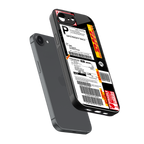 dhl delivery label back phone cover | glass case for iphone 16e