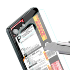 dhl delivery label back phone cover | glass case for iphone 16e