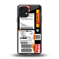 dhl delivery label back phone cover | glass case for nothing phone 1