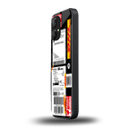 dhl delivery label back phone cover | glass case for nothing phone 1