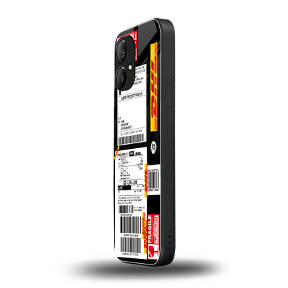 dhl delivery label back phone cover | glass case for nothing phone 1