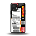 dhl delivery label back phone cover | glass case for nothing phone 2