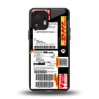 dhl delivery label back phone cover | glass case for nothing phone 2