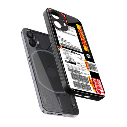 dhl delivery label back phone cover | glass case for nothing phone 2
