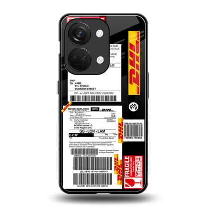 dhl delivery label back phone cover | glass case for oneplus nord 3