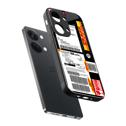 dhl delivery label back phone cover | glass case for oneplus nord 3