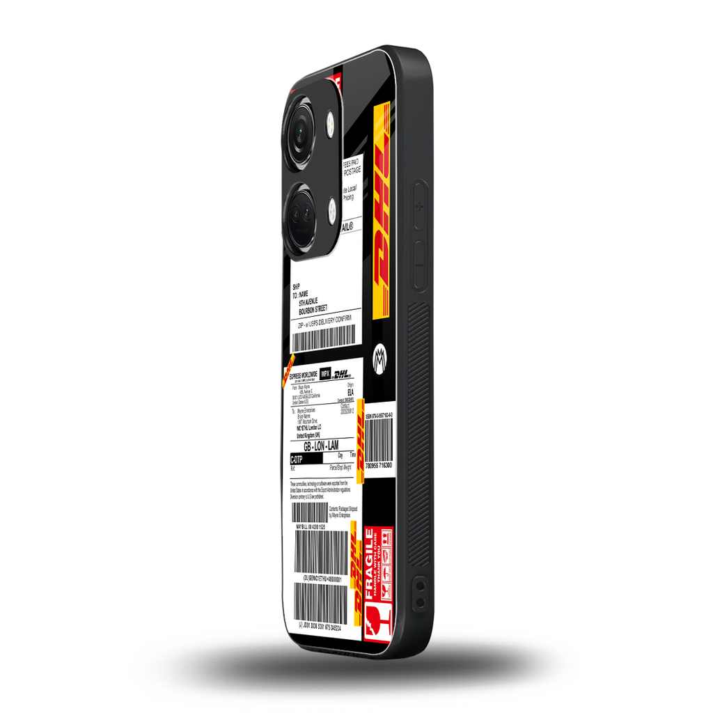 dhl delivery label back phone cover | glass case for oneplus nord 3