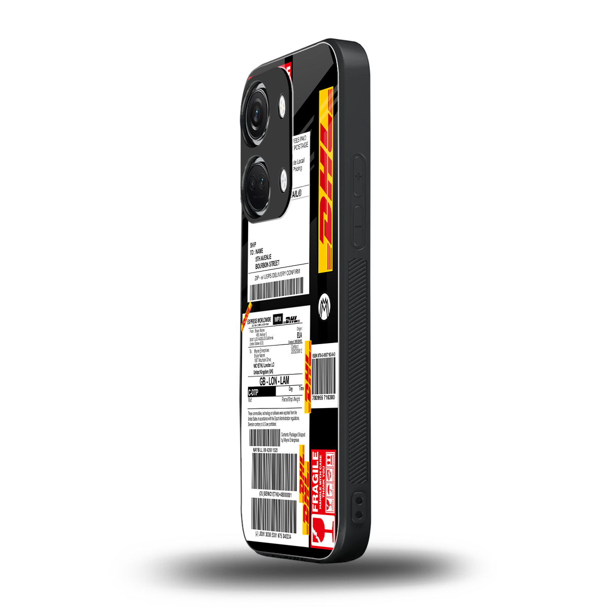 dhl delivery label back phone cover | glass case for oneplus nord 3
