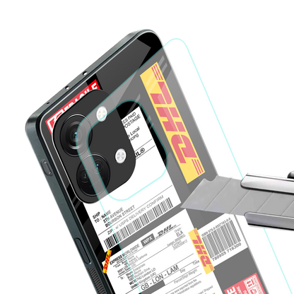 dhl delivery label back phone cover | glass case for oneplus nord 3
