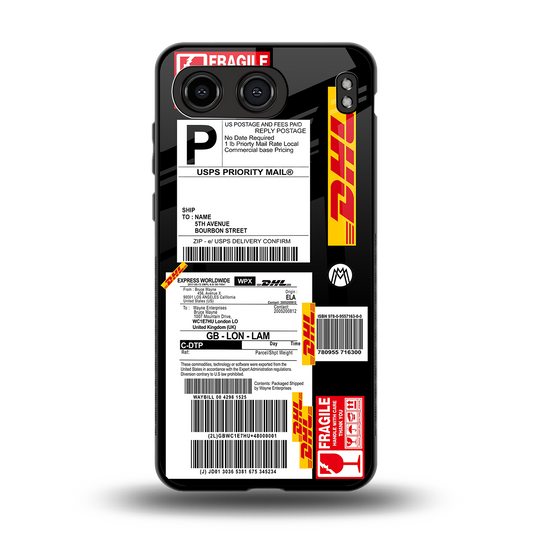 dhl delivery label back phone cover | glass case for oneplus nord 4
