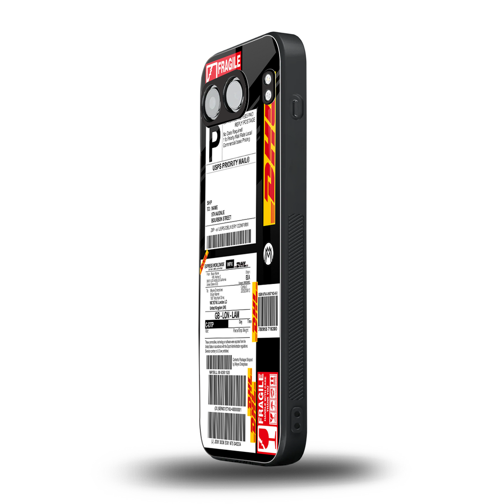 dhl delivery label back phone cover | glass case for oneplus nord 4