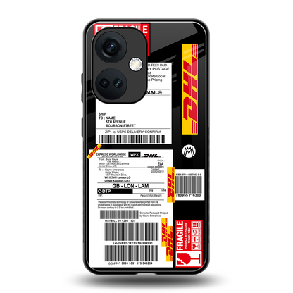 dhl delivery label back phone cover | glass case for oneplus nord ce 3
