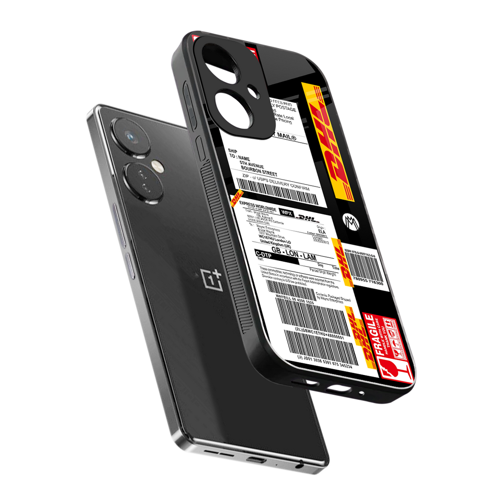 dhl delivery label back phone cover | glass case for oneplus nord ce 3