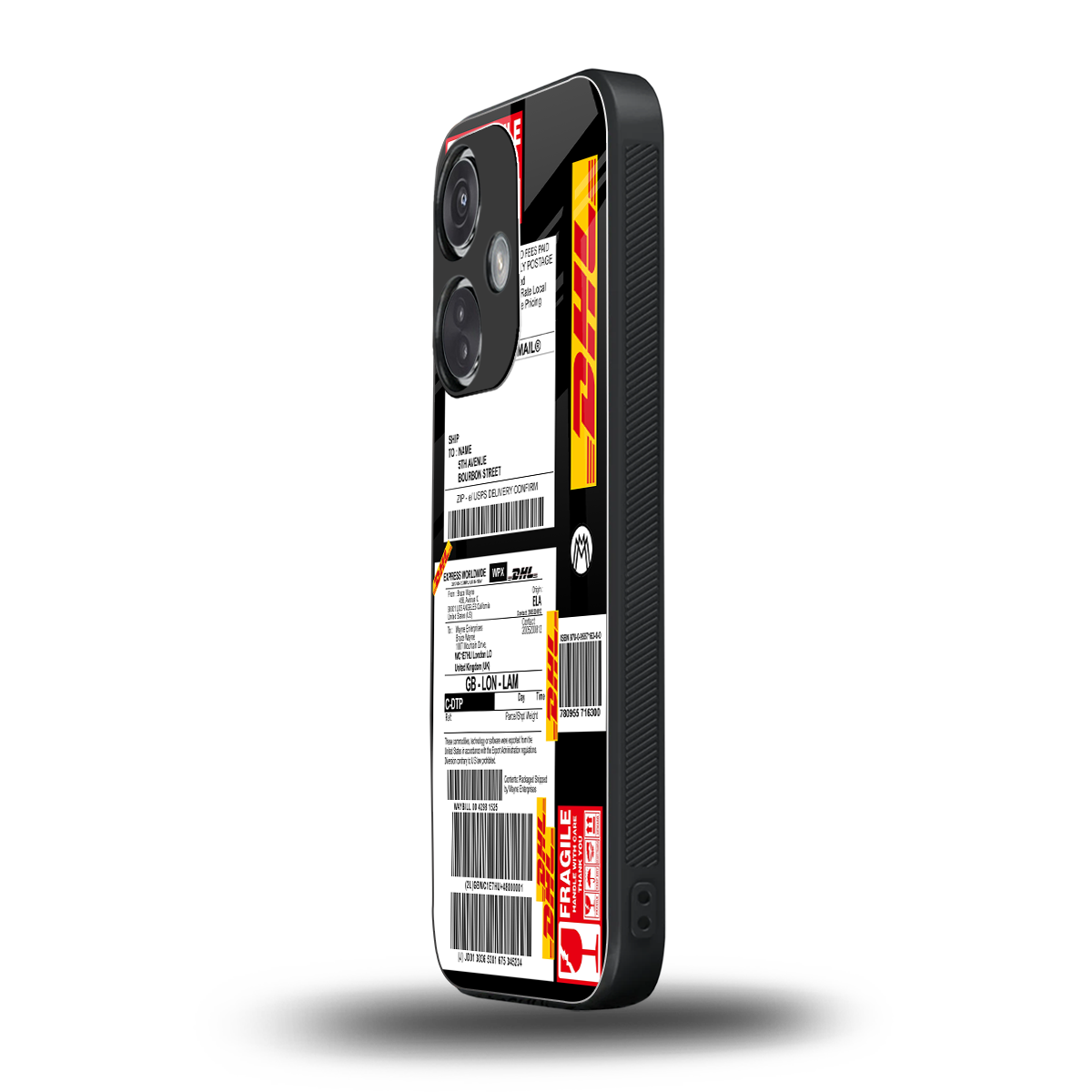 dhl delivery label back phone cover | glass case for oneplus nord ce 3