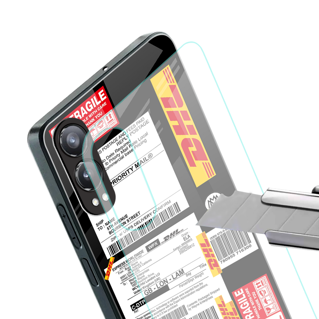 dhl delivery label back phone cover | glass case for oneplus nord ce 4 lite