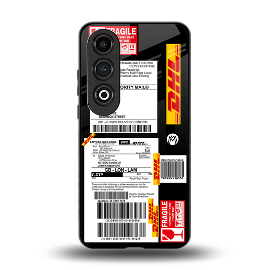 dhl delivery label back phone cover | glass case for oneplus nord ce 4