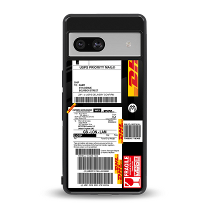 dhl delivery label back phone cover | glass case for Google Pixel 7