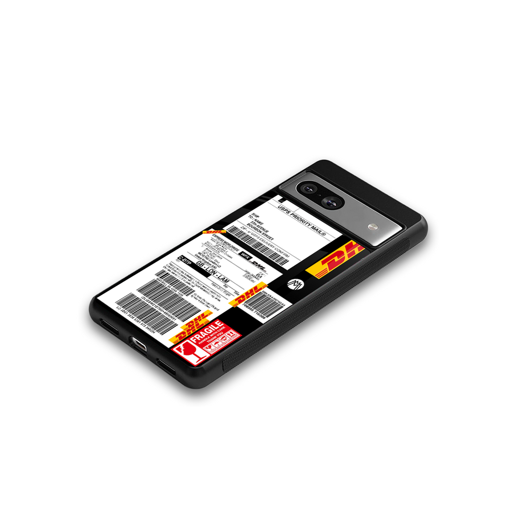 dhl delivery label back phone cover | glass case for Google Pixel 7