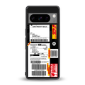 dhl delivery label back phone cover | glass case for google pixel 8 pro