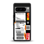 dhl delivery label back phone cover | glass case for google pixel 8 pro